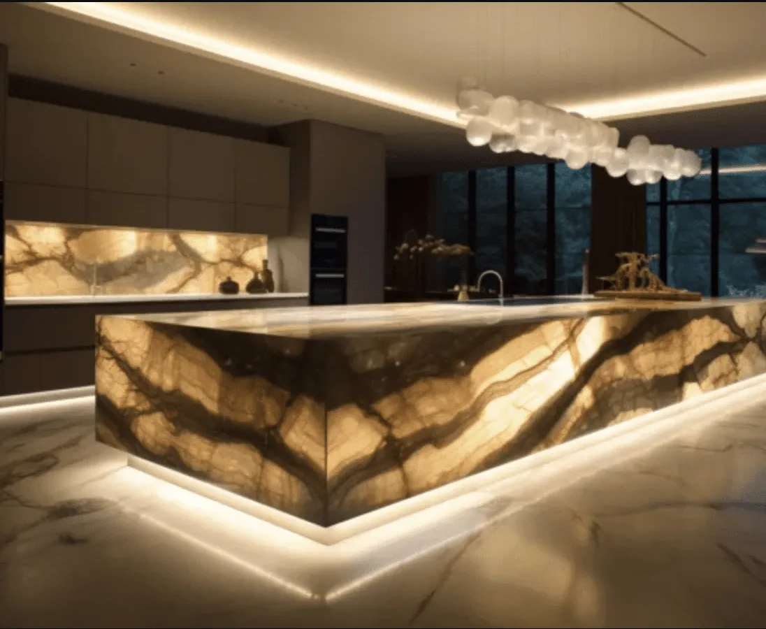 Stone Backlight installation
