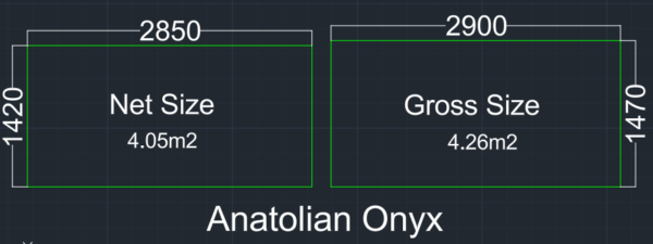Anatolian Onyx Sizes