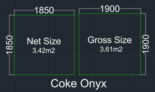 Coke Onyx Sizes