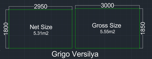 Grigo Versilya Sizes