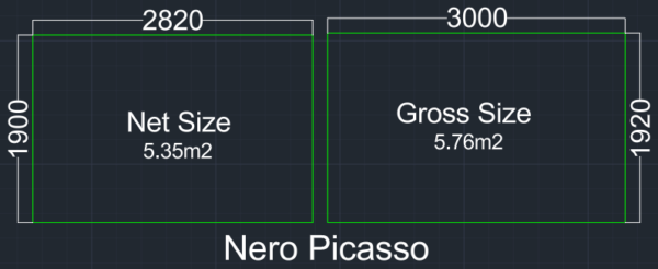 Nero Picasso Sizes