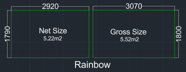 Rainbow Sizes