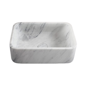 Carrara Honed Rectangle Basins