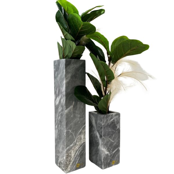 Fire Grey Decor Vase Set 04
