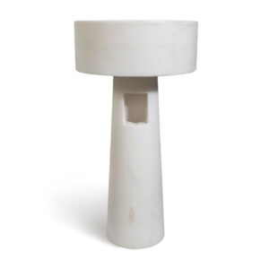Glacier White Honed Freestanding sink