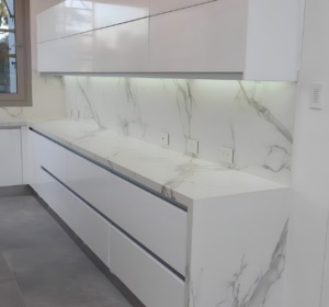 Glacier White Natural Stone benchtop