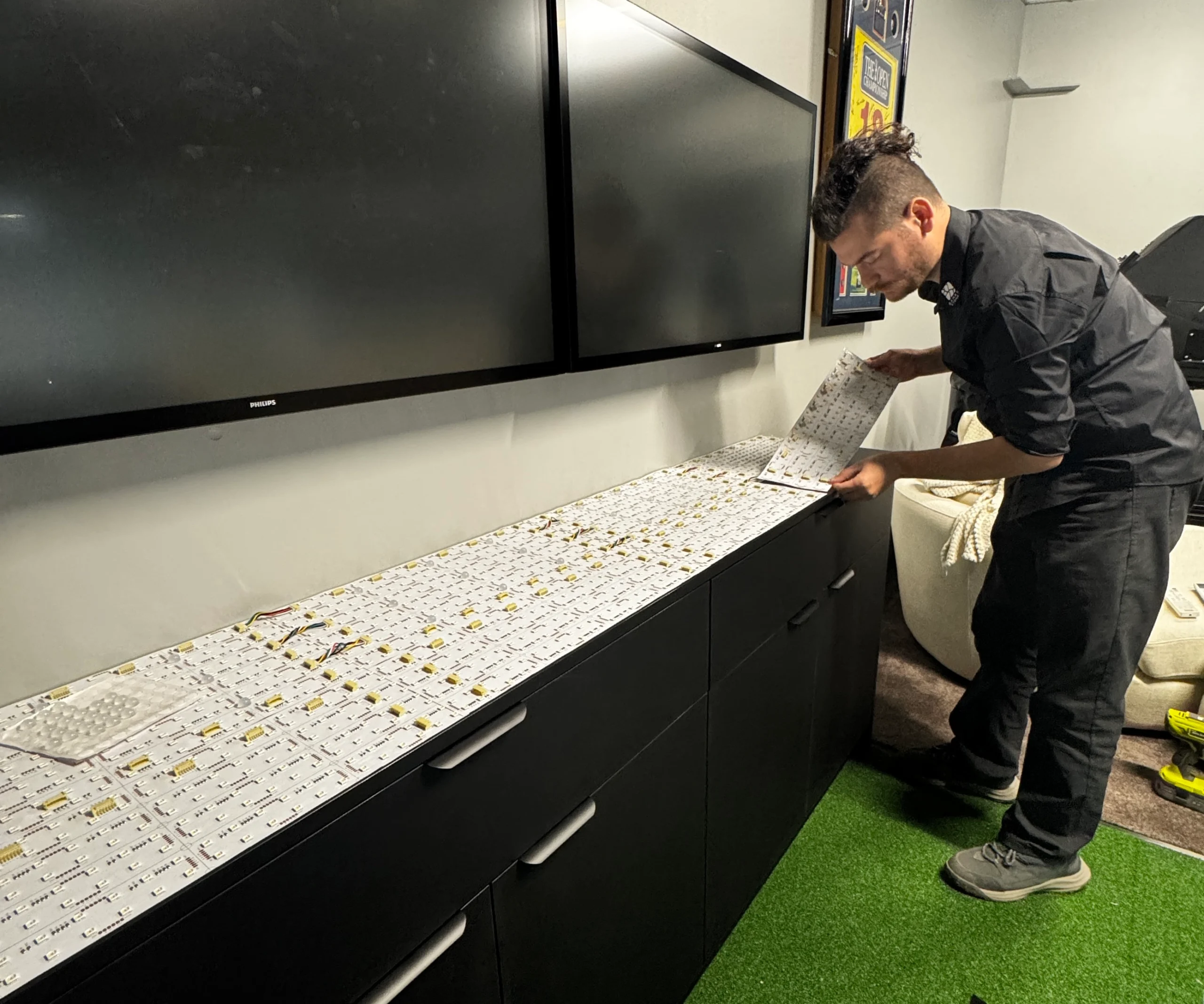 Multi Stone Backlit panels installation