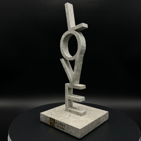 Okonite Love Sculpture - Bridging Physical and Spiritual Realms