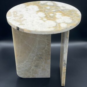 Honey Onyx Decorative Side Table