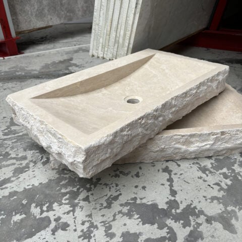 Travertine Custom Made Basin Cross