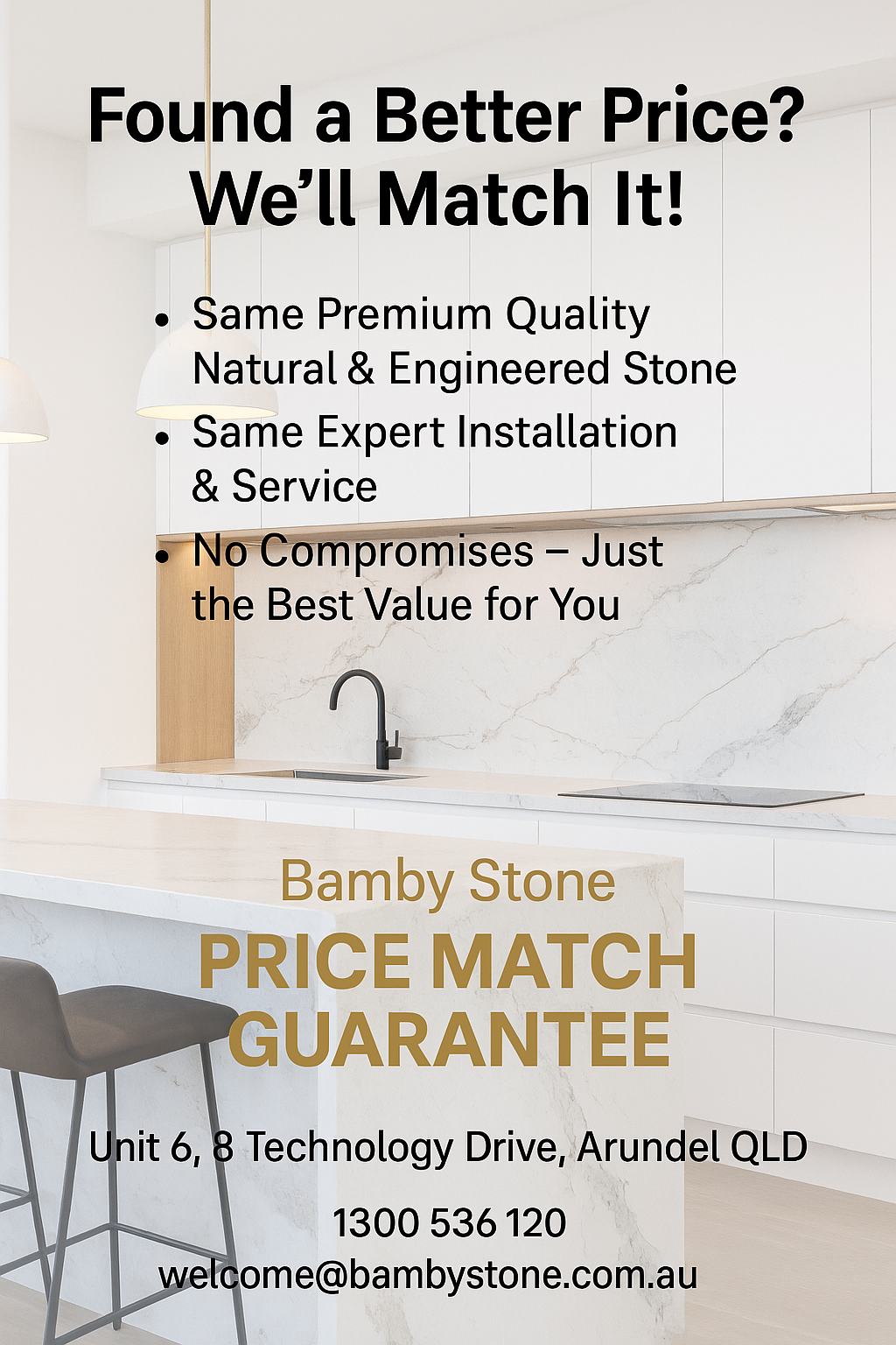 Price Match Guarantee | Bamby Stone – We Match Any Competitor’s Quote story image Price Match Guarantee | Bamby Stone – We Match Any Competitor’s Quote story image