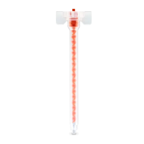 Integra X-Stream static mixer with bayonet connection and orange mixing elements