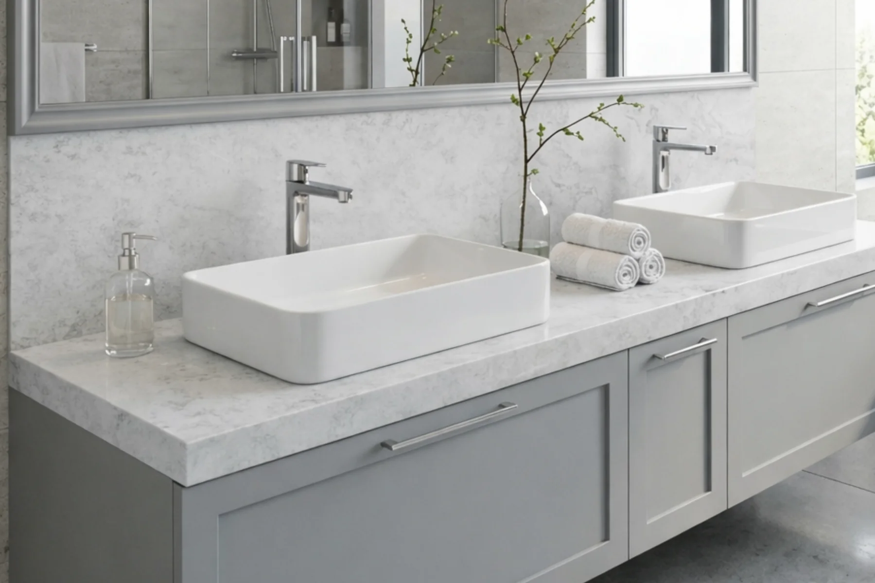 Thunderstorm- Bathroom Bench Top